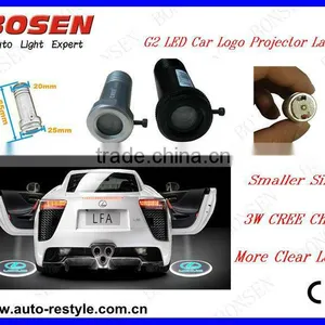 2013 Hot Sale G2 Auto CREE LED Car 3D Logo Door Light Kit thumbnail-1