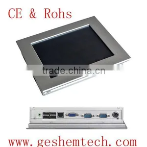 Wall Mount Industrial Panel pc With 1 RJ45 Lan and 8 Inch Resistive Touch Screen thumbnail-1