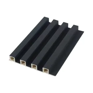 160*24 Vwall Panel for House Interior and Exterior Bamboo Fiber Wpc Wall Panel Pvc thumbnail-3