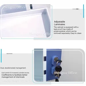 Heavy Duty 45 Gal Polypropylene Corrosive Cabinet WGOE3 | Leak-Proof 1650mm Height Safety Storage | Best for Industrial Chemical Plants|Serving German thumbnail-4