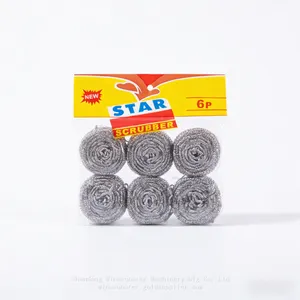 Heavy Duty Stainless Steel Cleaning Ball Metal Wire Scourer for Pot Pan Grill and Oven Cleaning thumbnail-2