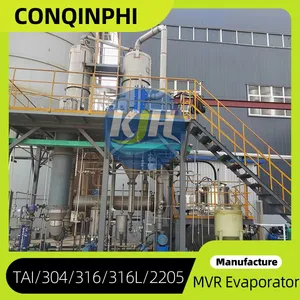 For Pharmaceutical Water: Multi-Effect Evaporator for Desalination, 316L, Sanitary Finish, PLC Controlled thumbnail-1