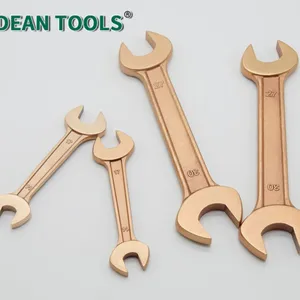Aluminum Bronze Non-Sparking Double Open End Wrench 8*10 mm 9*11 mm 10*12 mm Etc. Industrial Grade thumbnail-4