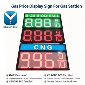 CASH&CREDIT Gas Station Price Display 24-inch Petrol Price Sign Led Display Board thumbnail-3