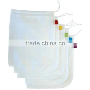 Set of 5 Reusable Produce Drawstring Shopping Bags thumbnail-2