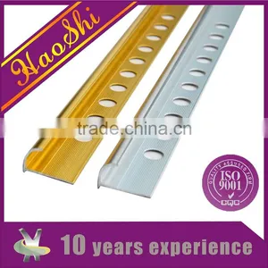 Polished Chrome Home Decoration Material Round Puching Hole Aluminum Tile Trim thumbnail-2