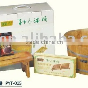 PUYI Health-preserving Suite Wooden Footbath Barrels thumbnail-1