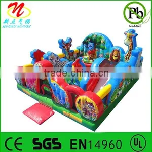 Kids Inflatable Amusement Park, Giant Inflatable Animal Kingdom Fun City thumbnail-1