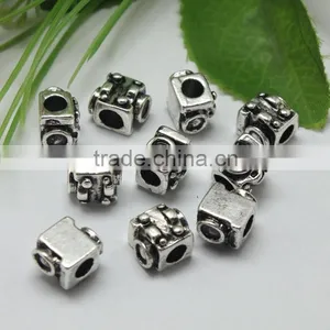 Europe and America Popular Pdora Square Shape Large Hole Beads Accessories, Zinc Alloy Jewelry Accessories thumbnail-6