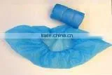 Cheap Home Use Plastic Disposable CPE PE Shoe Cover Elastic Shoecover Blue thumbnail-1