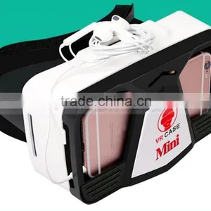 Cheap 3D VR Headset Virtual Reality Personalized VR Mini Cute Glasses Case For IPhone 6S Plus Galaxy S6 S7 Edge thumbnail-2
