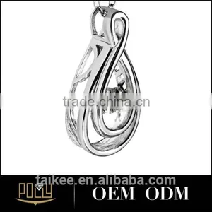 925 Silver Smooth Drops Pendant for Tibetan Ghau Pendant thumbnail-3