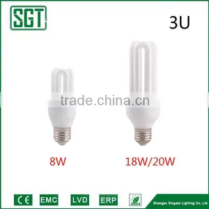 Triphosphor 8W 2U U Shape Energy Saving Lamp E27 20w 2700k thumbnail-1