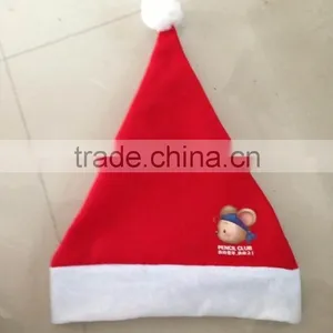 Christmas Santa Hat Traditional Red and White Soft Caps thumbnail-1