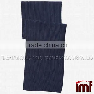 Men's 100% Cashmere Scarf,Cashmere Ribbed Knit Scarf thumbnail-2