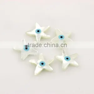 Nature White Sea Star Shape With Eyes Mother of Pearl MOP Shell Gems Sale From JL Gems Jewelry thumbnail-5