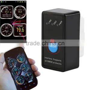 V2.1 MINI ELM327 Bluetooth Power Switch ELM 327 Version OBD2 / OBDII for Android Torque Car Code Scanner FREE SHIPPING thumbnail-1