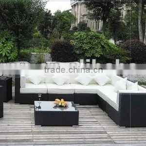 Sectional Living Room Rattan Sofa Set thumbnail-1