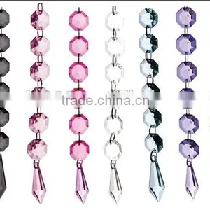 Long Decorated Acrylic Garland, Crystal Garland, Fake Acrylic Garland thumbnail-2