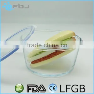 Round Clear Borosilicate Large Glass Container thumbnail-6