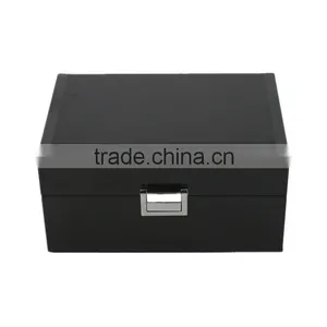 Custom Cheap Single Glossy Wood Luxury Black Lacquer Watch Box Quality Choice thumbnail-5
