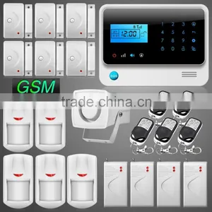 Top Sales Easy-Used IOS/Android App Controlled Wireless/Wired GSM Home Security Alarm System With Shock Door Sensor thumbnail-1