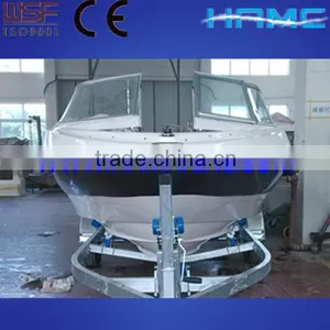 White and Blue HA630 Inboards Speed Yacht thumbnail-1