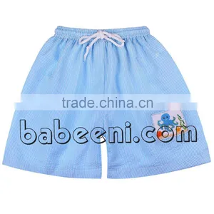 Octopus Hand Smocked Boy Swim Trunk thumbnail-1