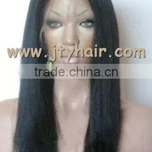 Hot Selling Fashional 18" #1B Silky Straight, Soft & Beauty Brazilian Hair Lace Front Wig thumbnail-1