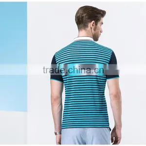 Summer New Product Men's Business Casual Short Striped Collar T-shirt With Short Sleeves thumbnail-5