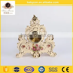 European Style Loving Couple Handmade Ceramic Clock for Wedding Decoratoin thumbnail-3