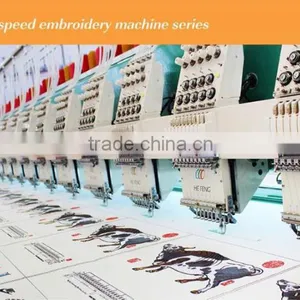 1200 Rpm 20 Heads 9 Needles Computerized Flat Embroidery Machine thumbnail-1