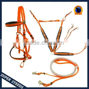 Endurance Soft PVC/TPUwebbing Horse Bridle and Halter Quality Choice thumbnail-4