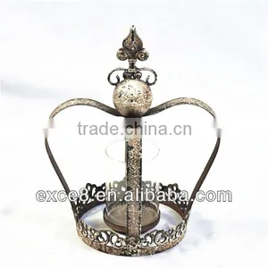 French Home Decoration Antique Wrought Metal Crowns thumbnail-1