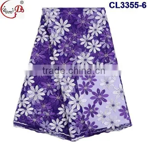 Nice Lace CL3355 Lovely Color Fancy French Lace Tulle Lace With Beads African French Lace for Wholesale Price for Women Dress thumbnail-6