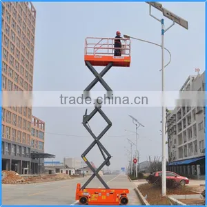 Four-wheel Mobile Scissor Lift With Low Price thumbnail-1