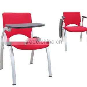 Red Facbric School Chair With Writing Pad,China thumbnail-1