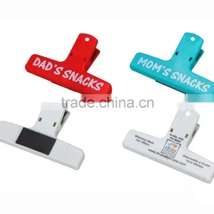 Plastic Magnetic Clip, Plastic Power Clip, Magnetic Bag Clip, Promotional Magnetic Power Clip, PTMC003 thumbnail-1