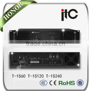 ITC T-1S60 Series 60W 120W 240W Mono 1 Channel Power PA Amplifier thumbnail-1