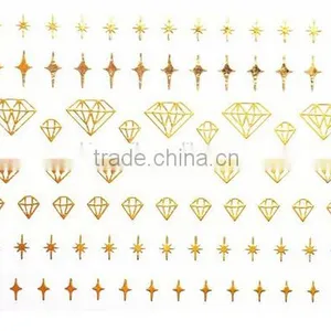 Diamond Shape Gold Paper Sticker for Home Decor thumbnail-1