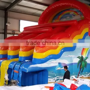 Inflatable Rainbow Slide /giant Inflatable Water Slide for Adult thumbnail-3