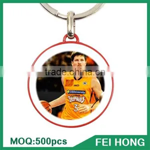 Wholesale Bulk Metal Two Sided Basketball Personalized Key Ring thumbnail-6