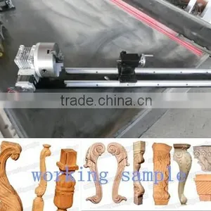 1325 3D Cnc Wood Carving Machine Cnc Router With Rotary Fixture China thumbnail-2