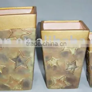 Ceramic Flowerpot With Hand Painted or Decal thumbnail-1
