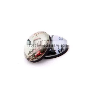 Round Crystal Glass Picture Fridge Magnet Sheet thumbnail-3