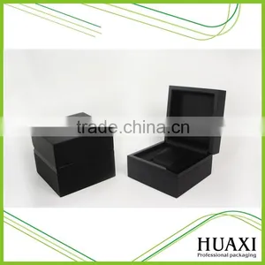 High Quality Matt Black Wooden Watch Box thumbnail-6