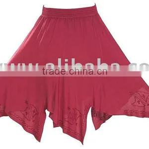 Gothic Embroidery Belly Dance Hippe Harem Woman Skirt thumbnail-1