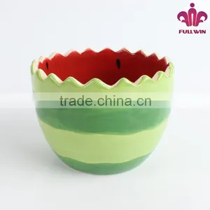 Cheap Bulk Handmade Ceramic Bowl With Watermelon Design thumbnail-2