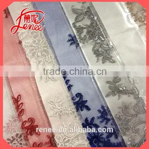 Hangzhou Well-known Manufacturer Wholesale Fantastic Design Embroidery Lace Bridal Dress thumbnail-1