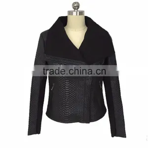 Women Black Faux Fur Coat 2016 Latest Design thumbnail-2
